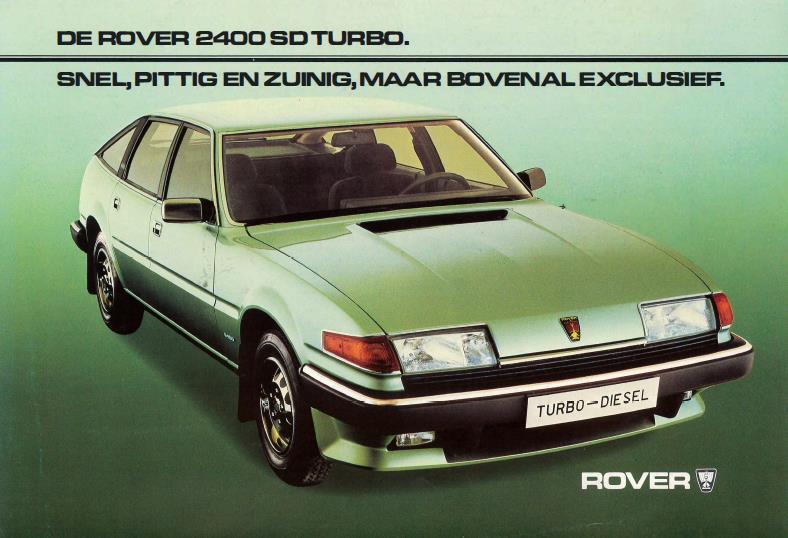 binnenkort meer info Rover SD1 SD Turbo