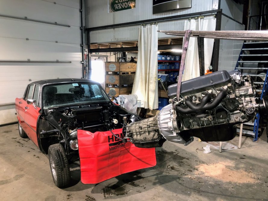 Rover P6 3500 / ZF huwelijk voltrokken