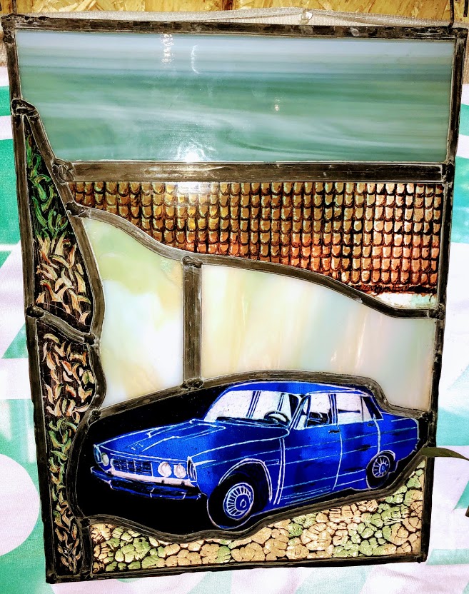 Brandschildering in Glas & lood