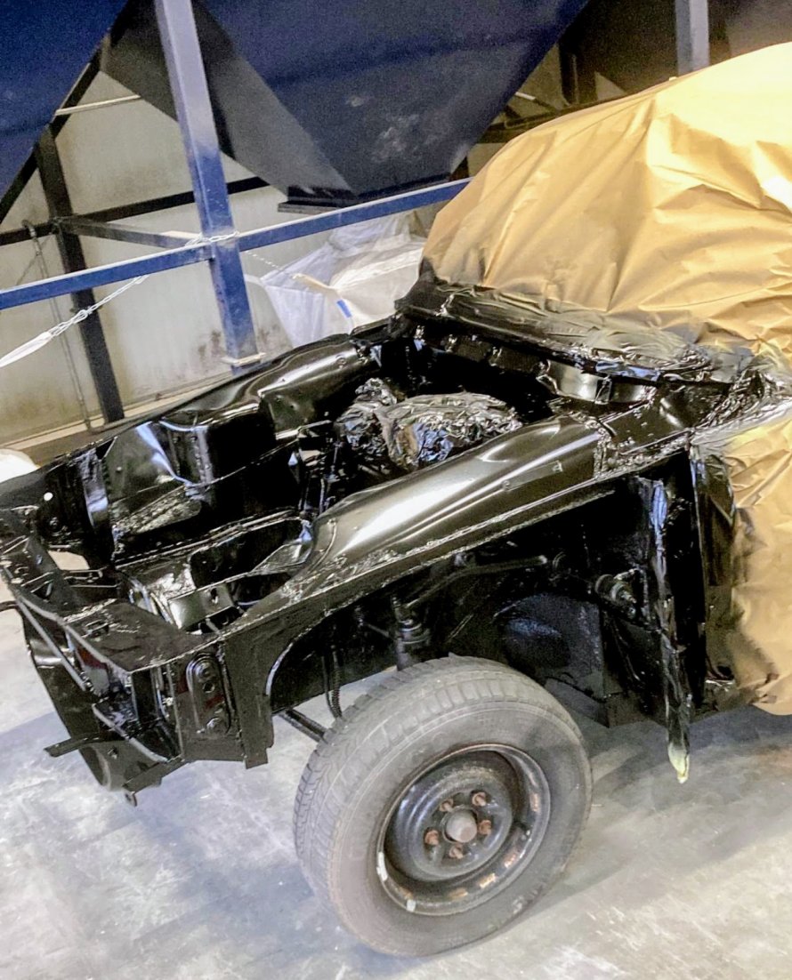 Next job; Rover P6 3500 uitstukken (by Rob)