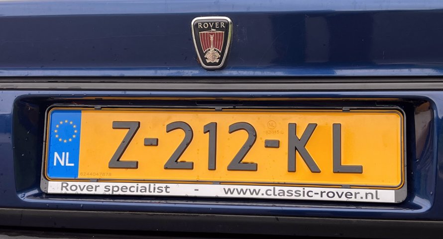voor uw youngtimer : Classic-Rover.nl "nummerplaat houders"
