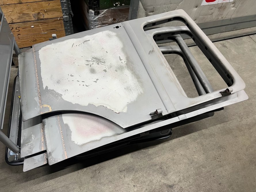 Rover 10 "Hot rod" deuren na straalwerk