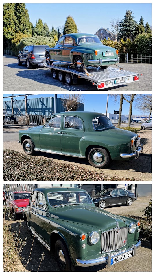 Rover P4 binnen voor (motor)onderhoud