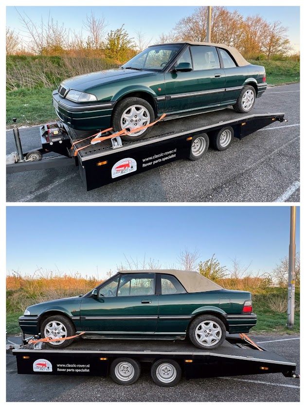 Next job: Rover 216 Cabrio; spotrepair & grote beurt