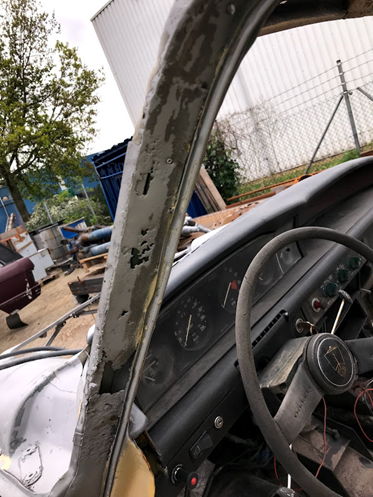 Rover P6; &ldquo;verborgen gebreken&rdquo; de A-stijl !!