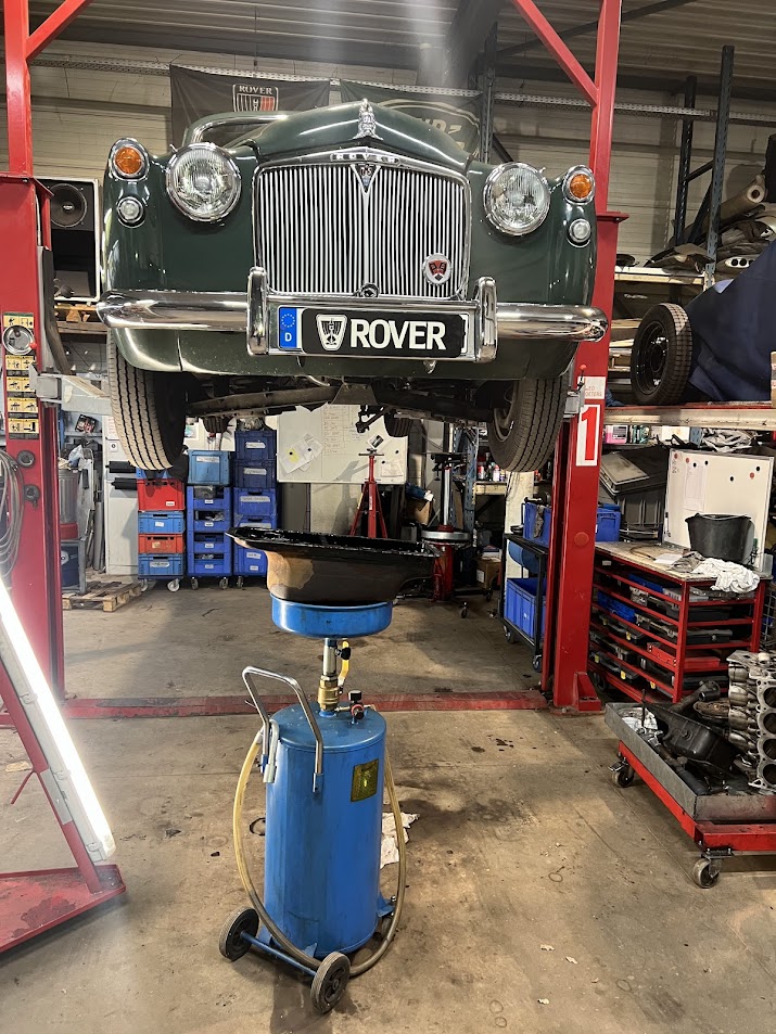 Rover P4 binnen; pakkingen en olie wissel