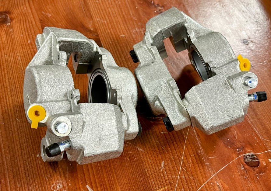 MGB "verse remklauwen" gemonteerd