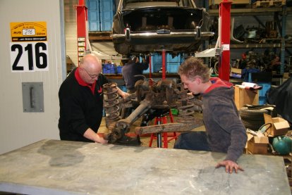 De "basis"voor de nieuwe achteras...