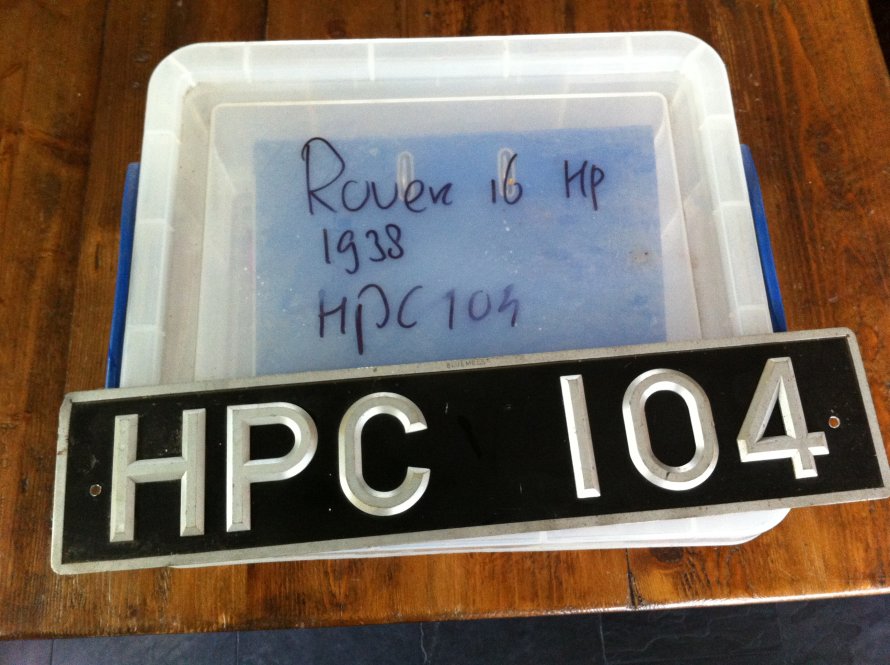 13.08.2014 Originele kentekenplaat