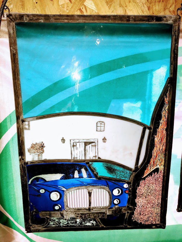 Brandschildering in Glas & lood