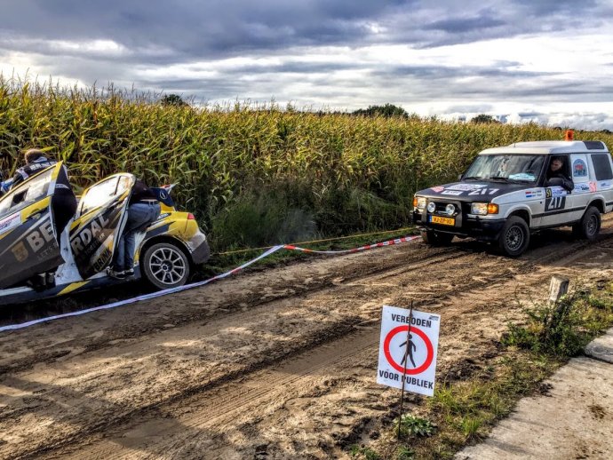 Disco als S1 "sleepauto" Hellendoorn rally 2017