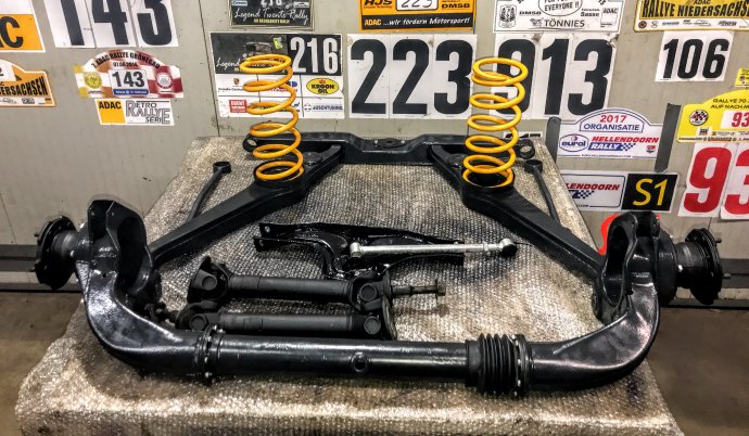 Rover P6 3500 vervanging achterwielophanging compleet