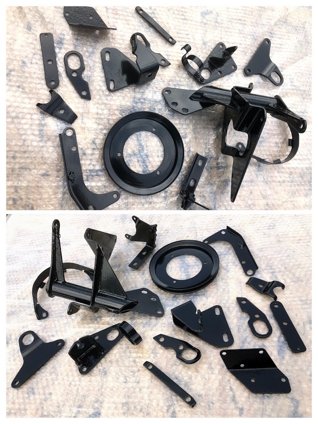 <Rover 3500 V8, divers poedercoatwerk gereed !